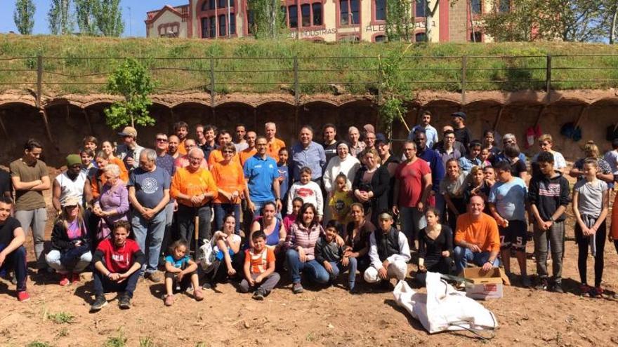 Més de 120 arbres plantats en una matinal de feina a Manresa