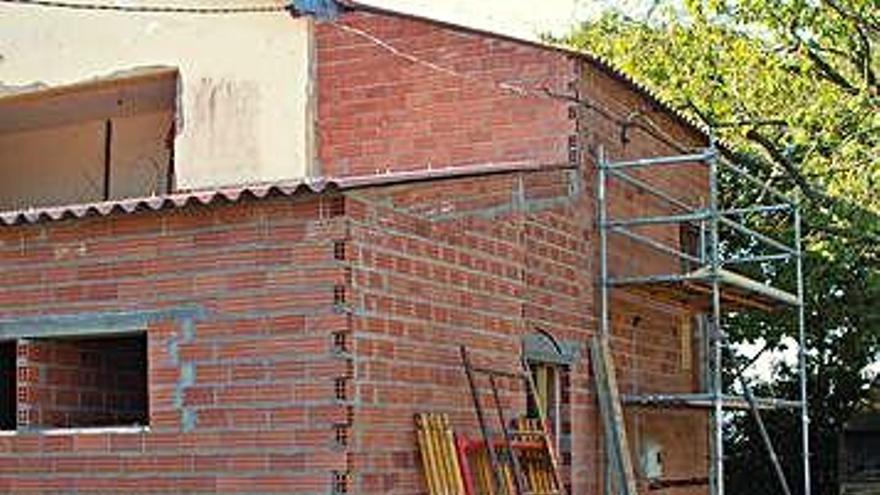 Obras realizadas en el centro cultural de San Vicente en 2009.