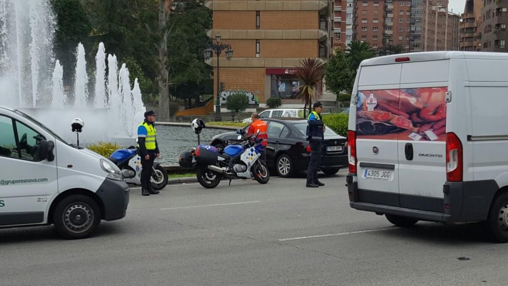 Accidente en la plaza Castilla