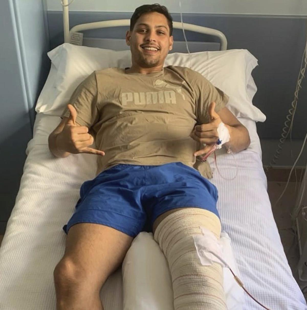 Filipe Ferreira fue operado ayer de ligamentos en la rodilla. | BMZ