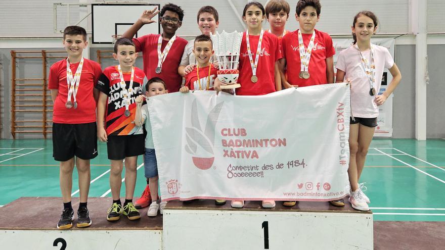 El Bádminton Xàtiva logra 18 medallas en cuatro competiciones disputadas el pasado fin de semana