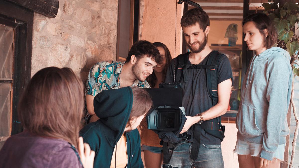 Un rodatge en un taller de cinema a la Cerdanya