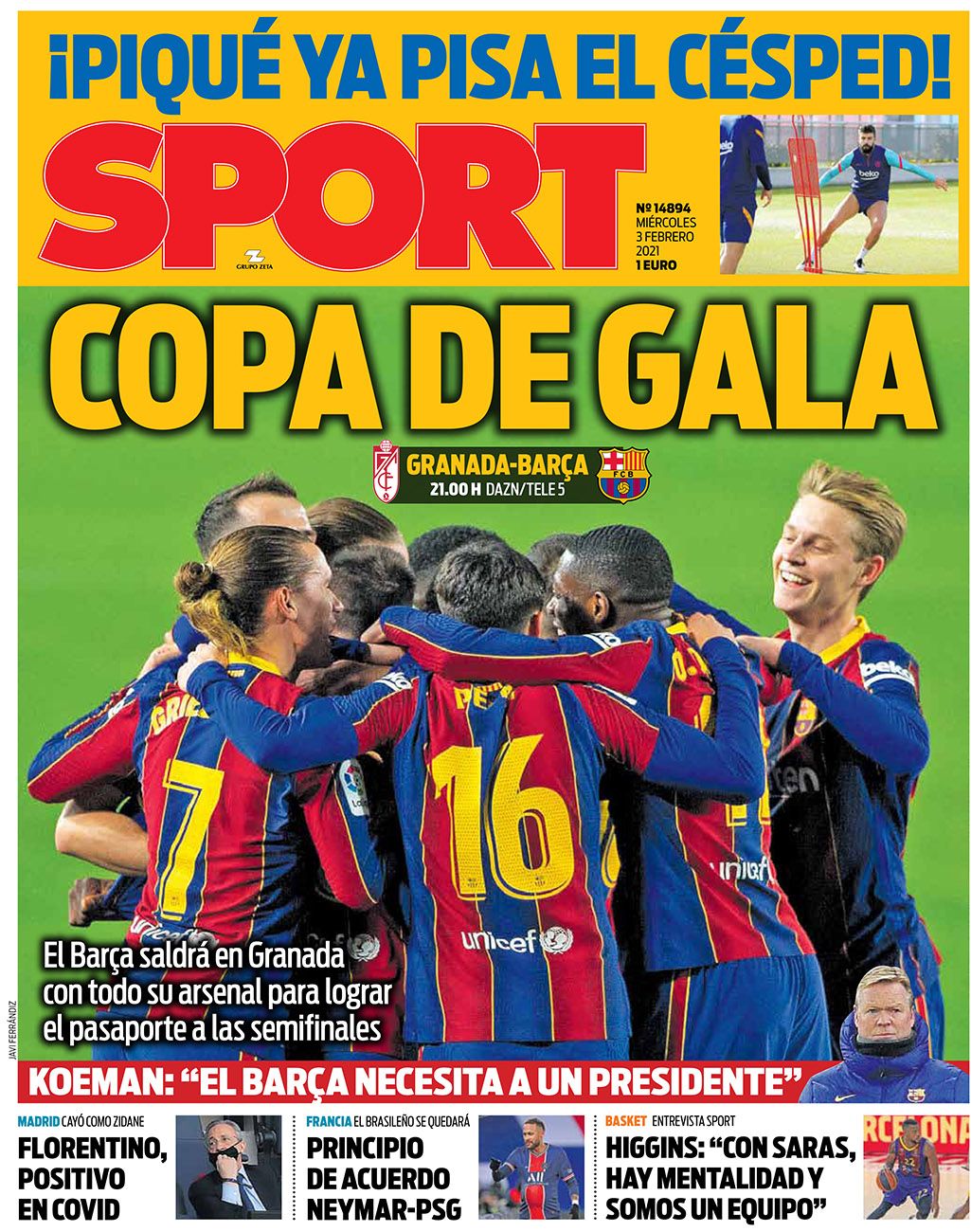 Esta es la portada de SPORT