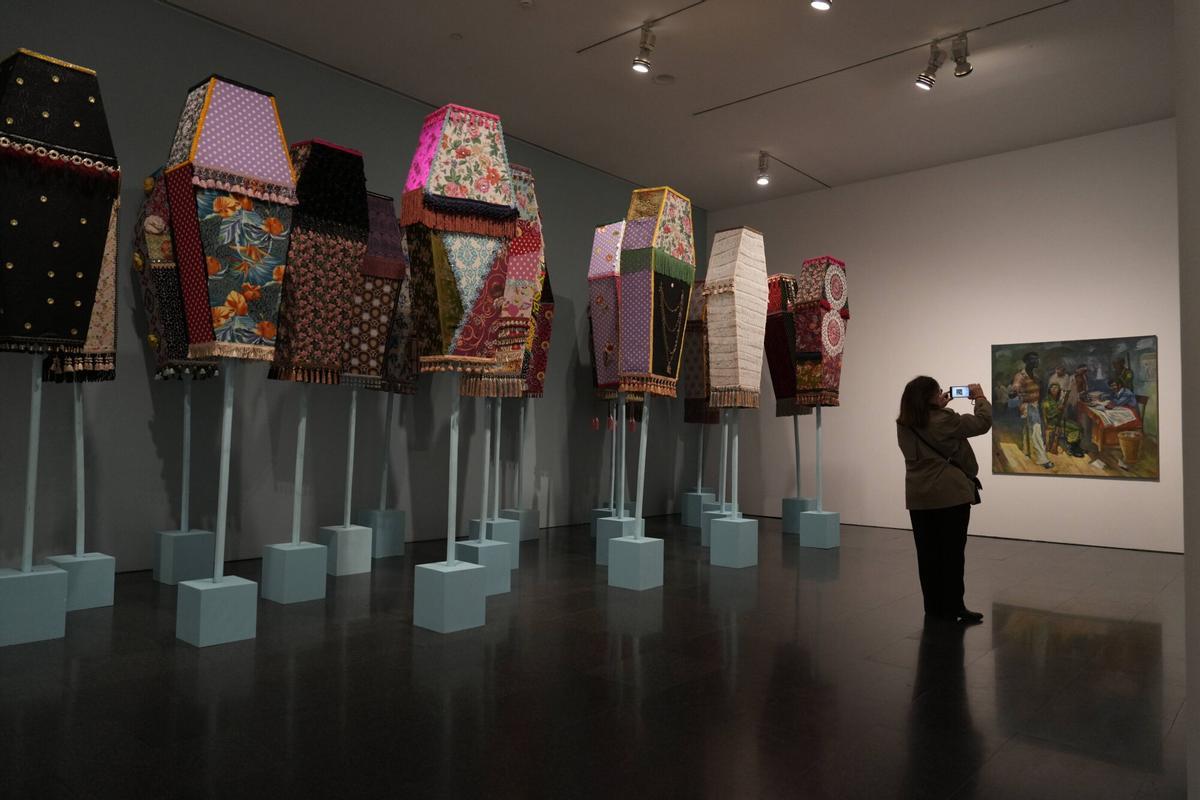 Presentación de 'Proyectar un planeta negro. El arte y la cultura de Panáfrica' en el MACBA, primera gran exposición del 30 aniversario del museo