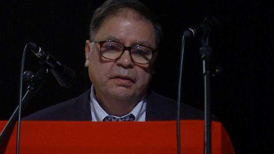 Ernesto Iglesias fue pregonero de las fiestas de San Telmo. // Faro