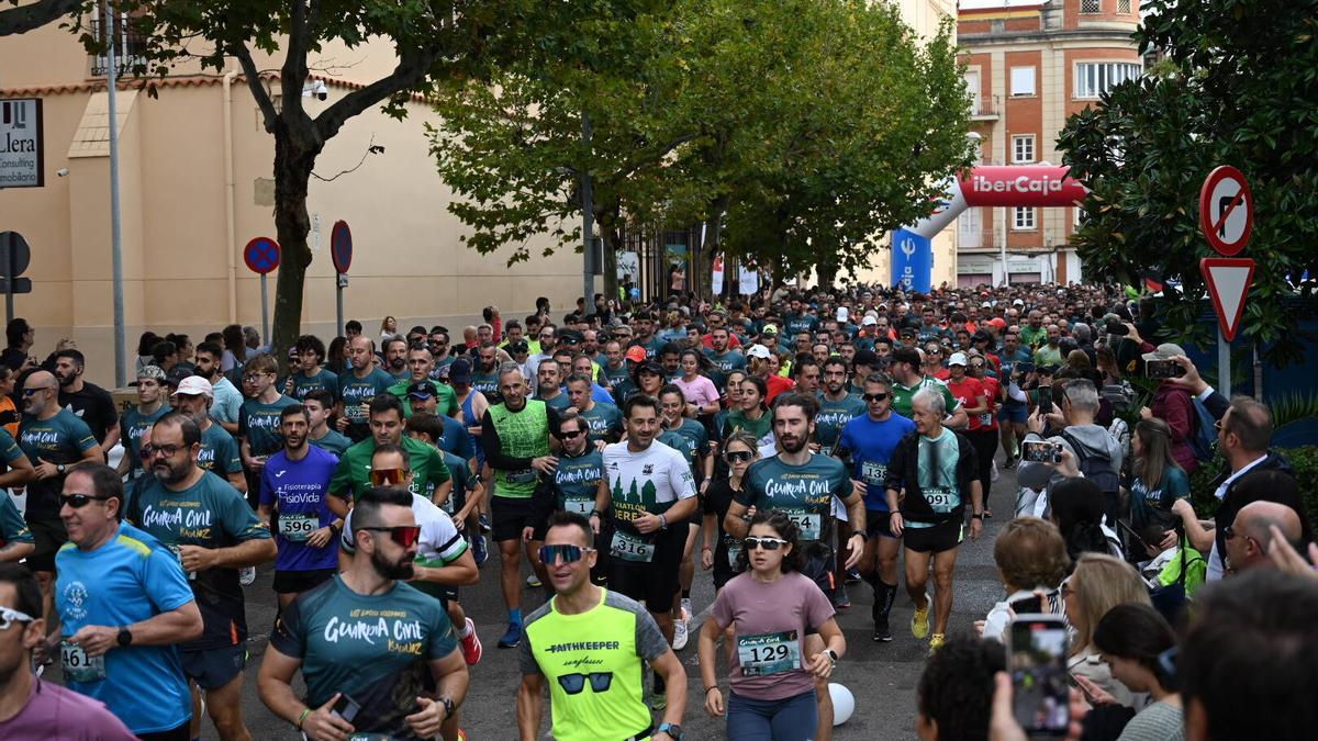 Participantes en el cross solidario de la Guardia Civil, en la edición de 2024.
