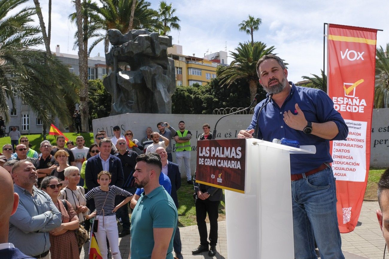Mitin del presidente de VOX, Santiago Abascal, en Las Palmas de Gran Canaria