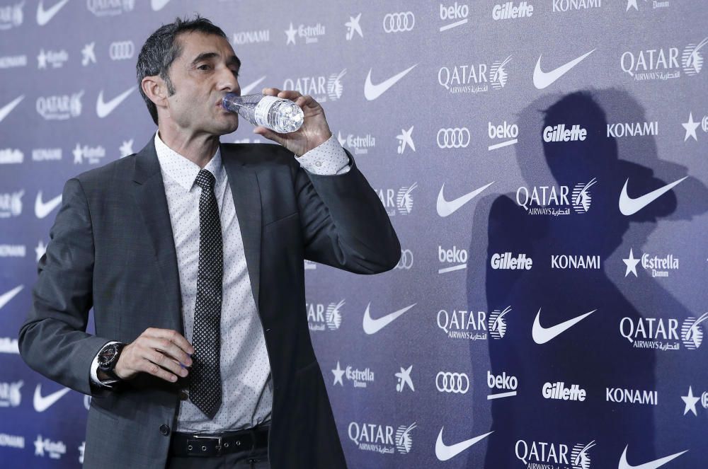 Valverde arriba a Barcelona