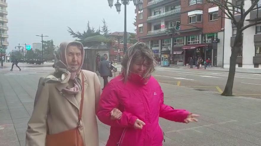 Temporal de viento en Oviedo