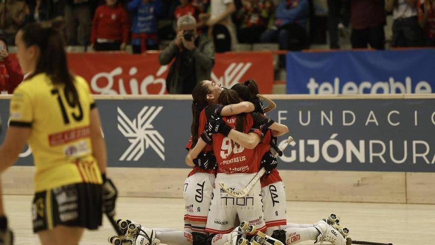 El Telecable, de más a menos, golea al Palau y se cuela en las semifinales de su Copa de la Reina (4-0)