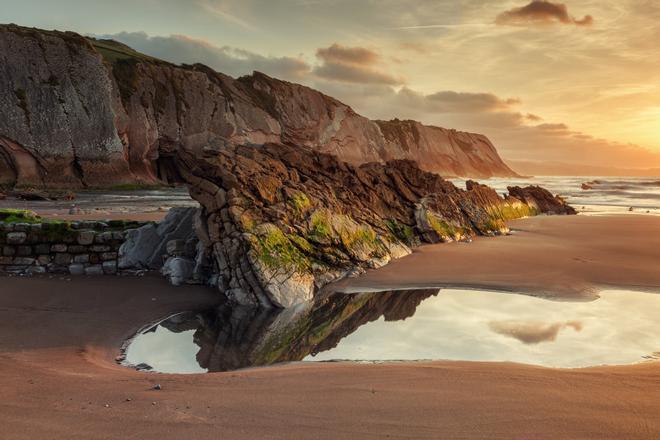 Playa de Itzurun, Zumaia, Guipúzcoa