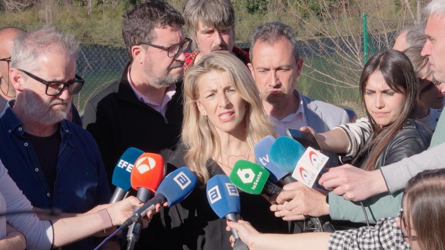 La ministra Yolanda Díaz, en Asturias: &quot;En el siglo XXI no puede morir nadie así; que el peso de la ley caiga sobre los responsables&quot;