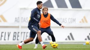 Último entrenamiento del Real Madrid antes del partido contra el Betis