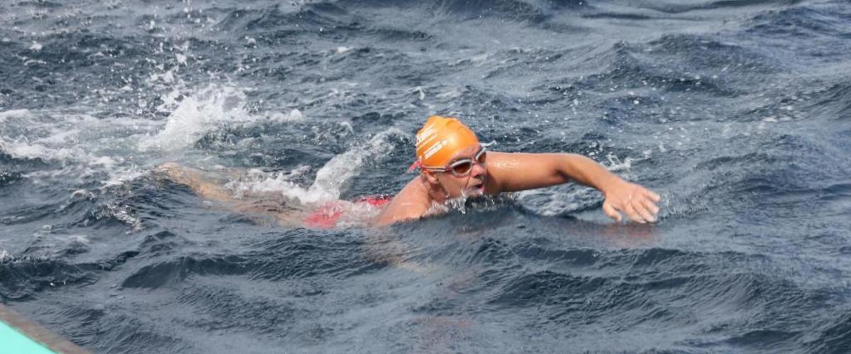 Jorge Crivillés, durante su desafío en Tsugaru