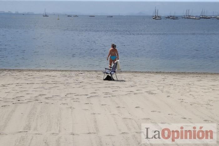 Ambiente en las playas de la Región durante el primer fin de semana de la 'nueva normalidad'