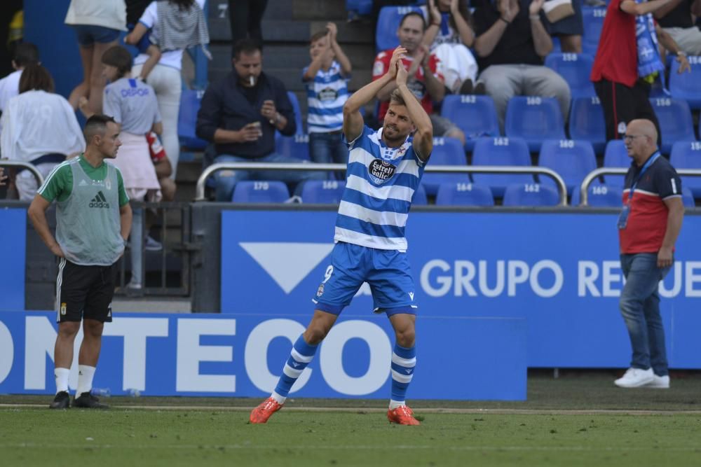 El Dépor le gana al Oviedo sobre la hora