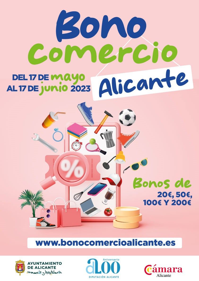 Bono Comercio Alicante 2023: estos son los establecimientos en los que  puedes gastarlo