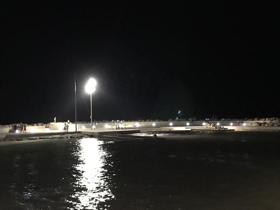 Reparación de luminarias en el paseo Vista Alegre y Juan Aparicio de Torrevieja