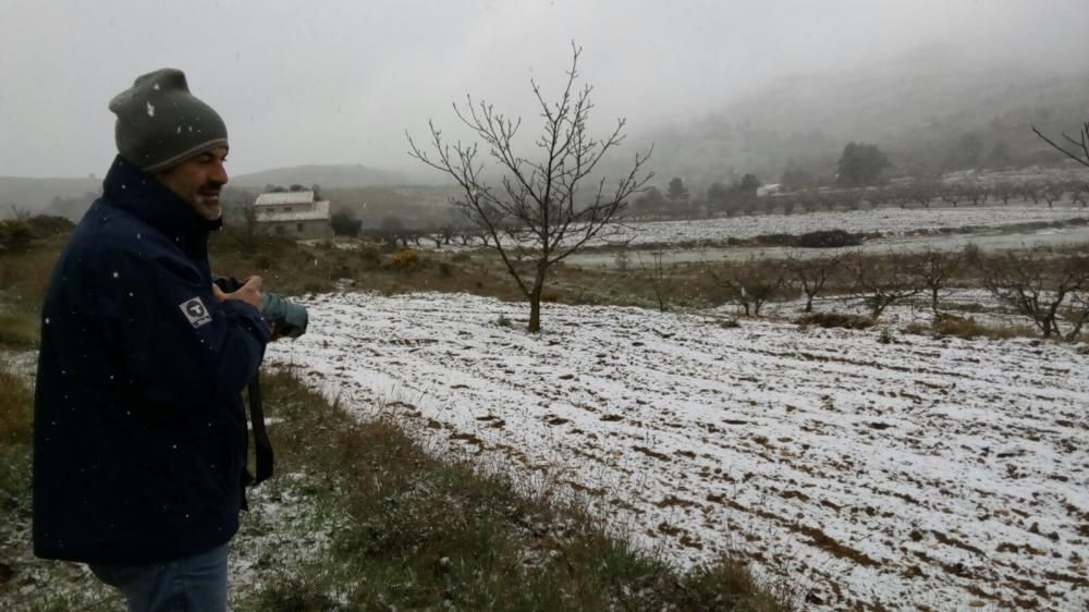 El interior de la provincia se tiñe de blanco