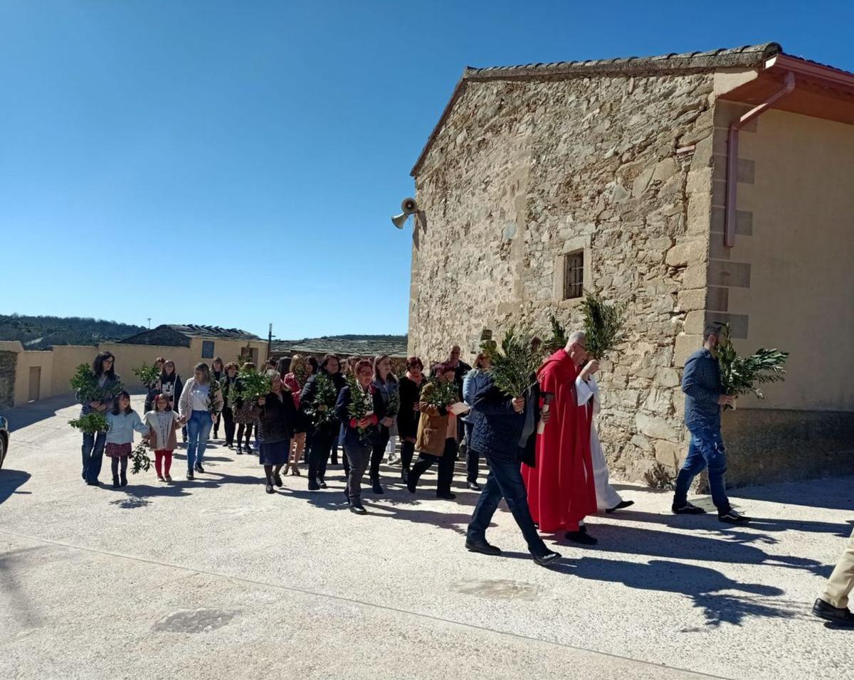 Bercianos de Aliste vive el Domingo de Ramos. | Ch. S.