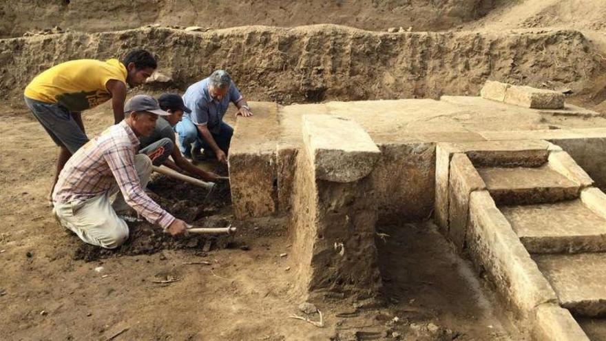 Descubierta en El Cairo una sala de ceremonias de Ramsés II