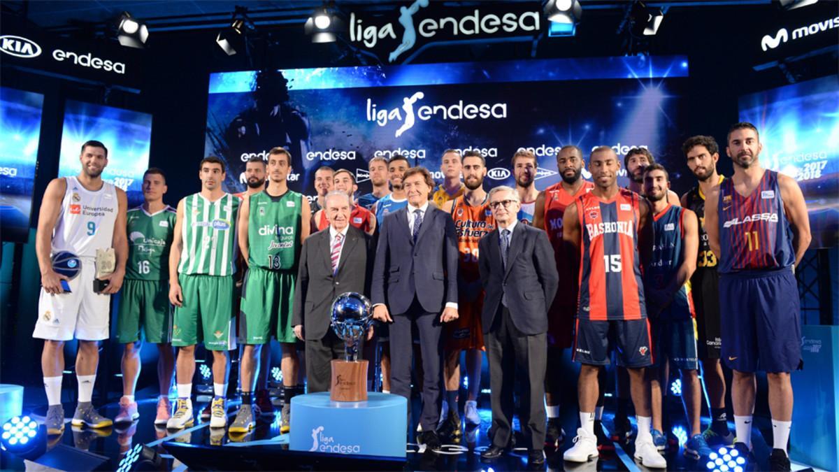 Juan Carlos Navarro fue uno de los protagonistas de la presentación de la Liga Endesa 2017 - 2018