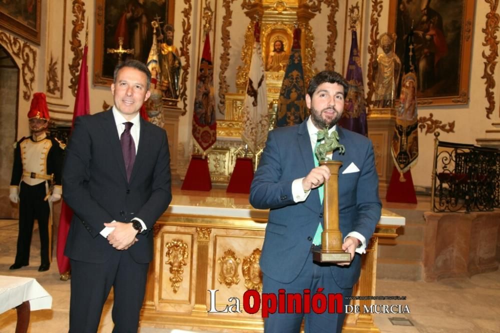 Fernando López Miras da el pregón de la Semana Santa en Lorca