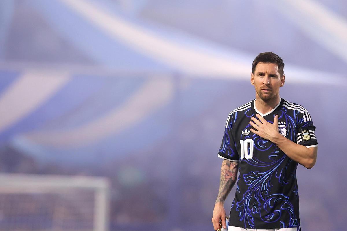 Leo Messi, durante el partido ante Zambia