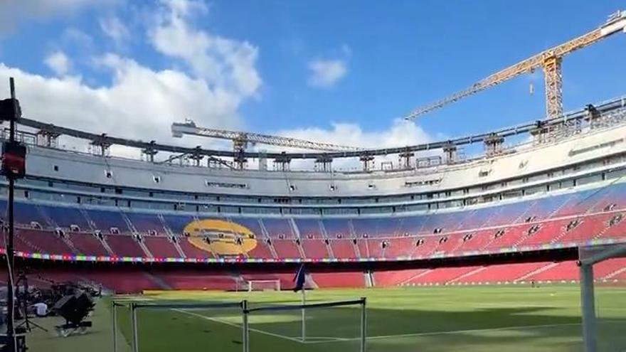 Todo listo en el Camp Nou para el encuentro entre el FC Barcelona y el Rayo