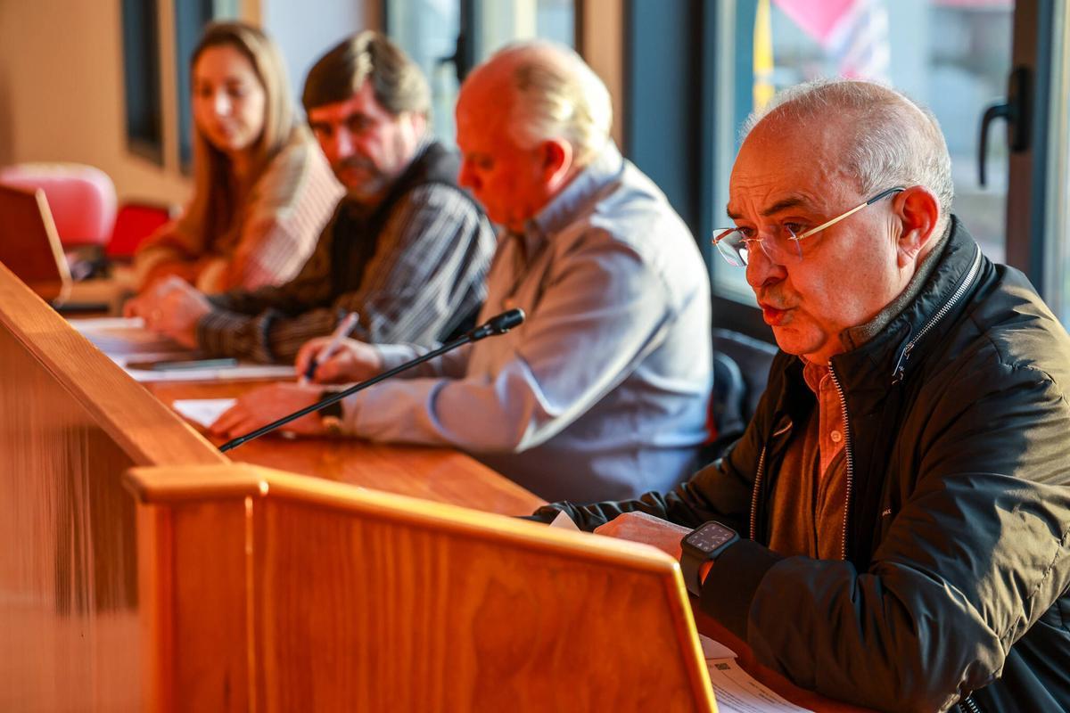Alberto García, portavoz del PSOE, durante un pleno reciente.