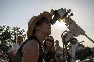 Així s'ha vist l'eclipsi des de l'Observatori de Castelltallat
