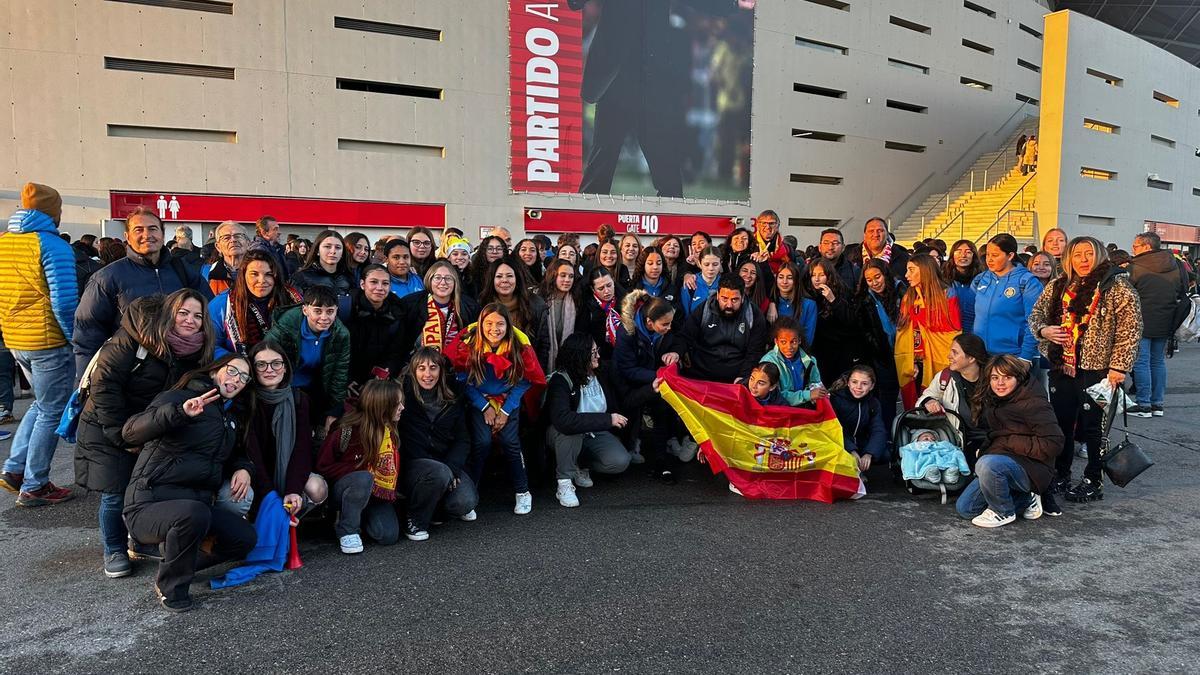 La expedición saforense, a las puertas del Metropolitano