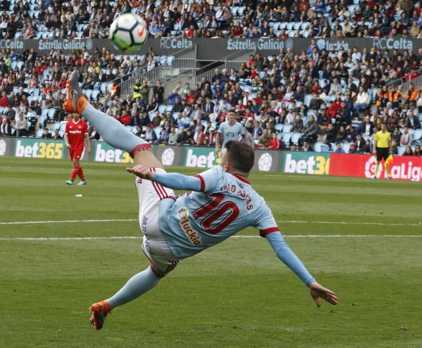 Galería de imágenes con las mejores fotografías de la goleada del Celta al Sevilla (4-0) en Balaídos.