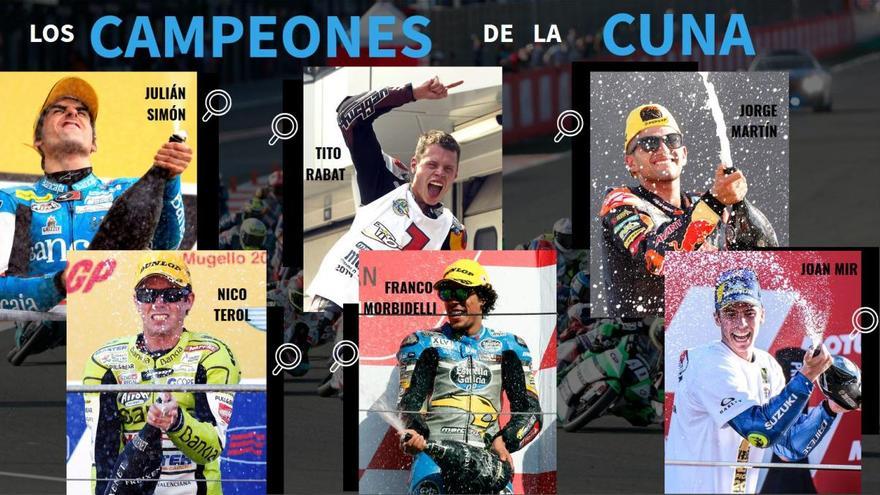 Seis campeones con siete títulos de la Cuna