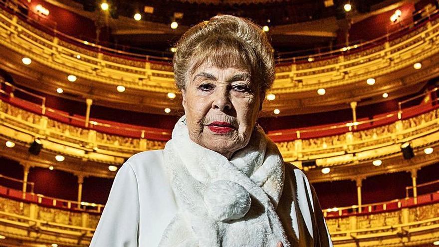 Gemma Cuervo, en el Teatro María Guerrero de Madrid.