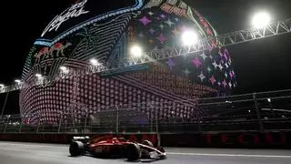 Ferrari 'vuela' en el bochornoso estreno de Las Vegas