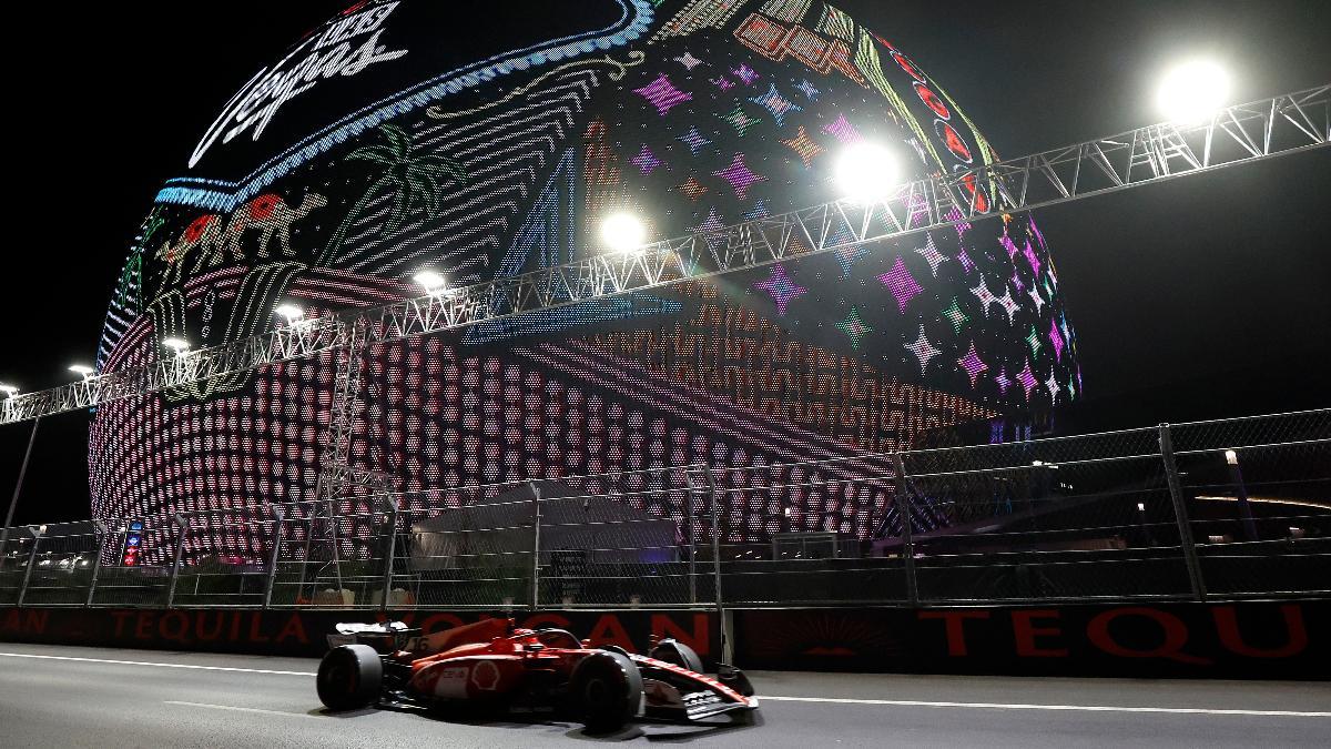Charles Leclerc, el más rápido en Las Vegas