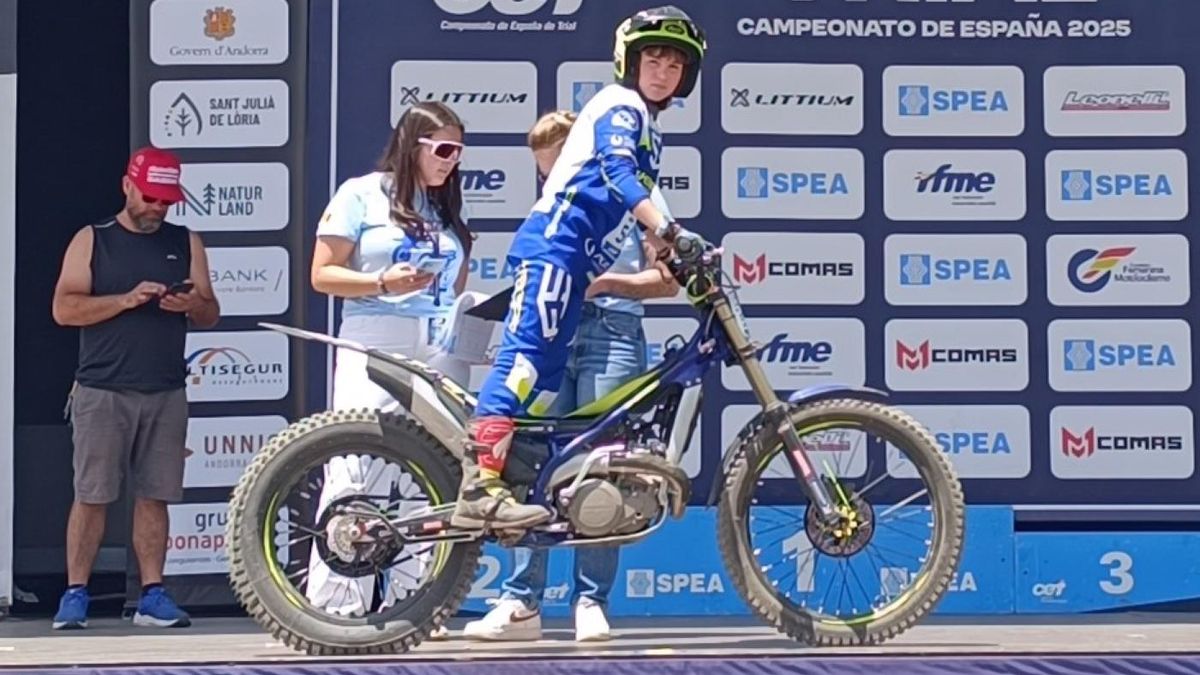 Luz Antonino en el Campeonato de España.