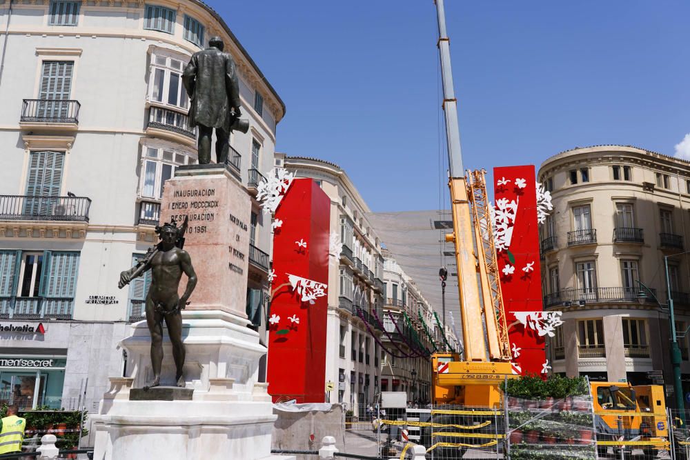 Montaje de la portada de Larios de la Feria del Ce