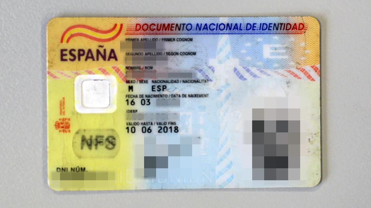 Imagen de un DNI