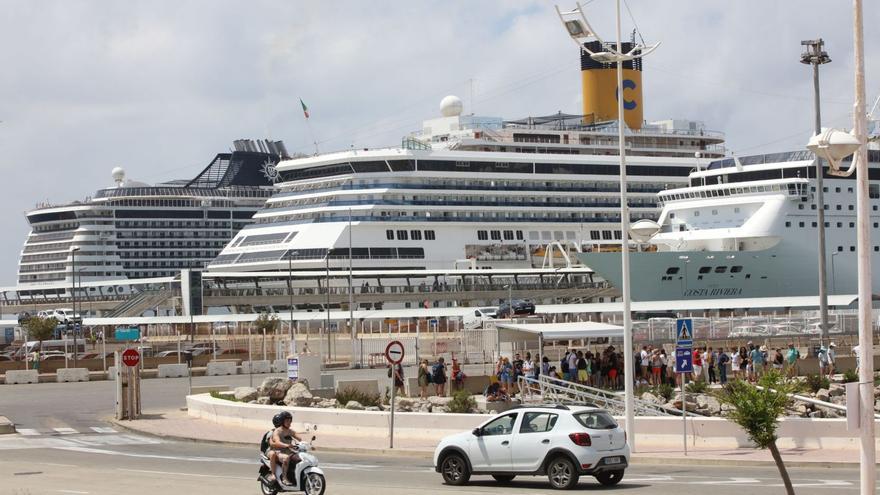 Récord de cruceros en Ibiza en 2023