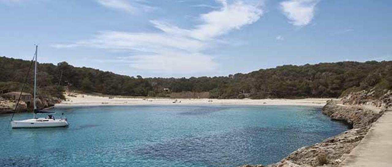 Una playa del sur de Mallorca.