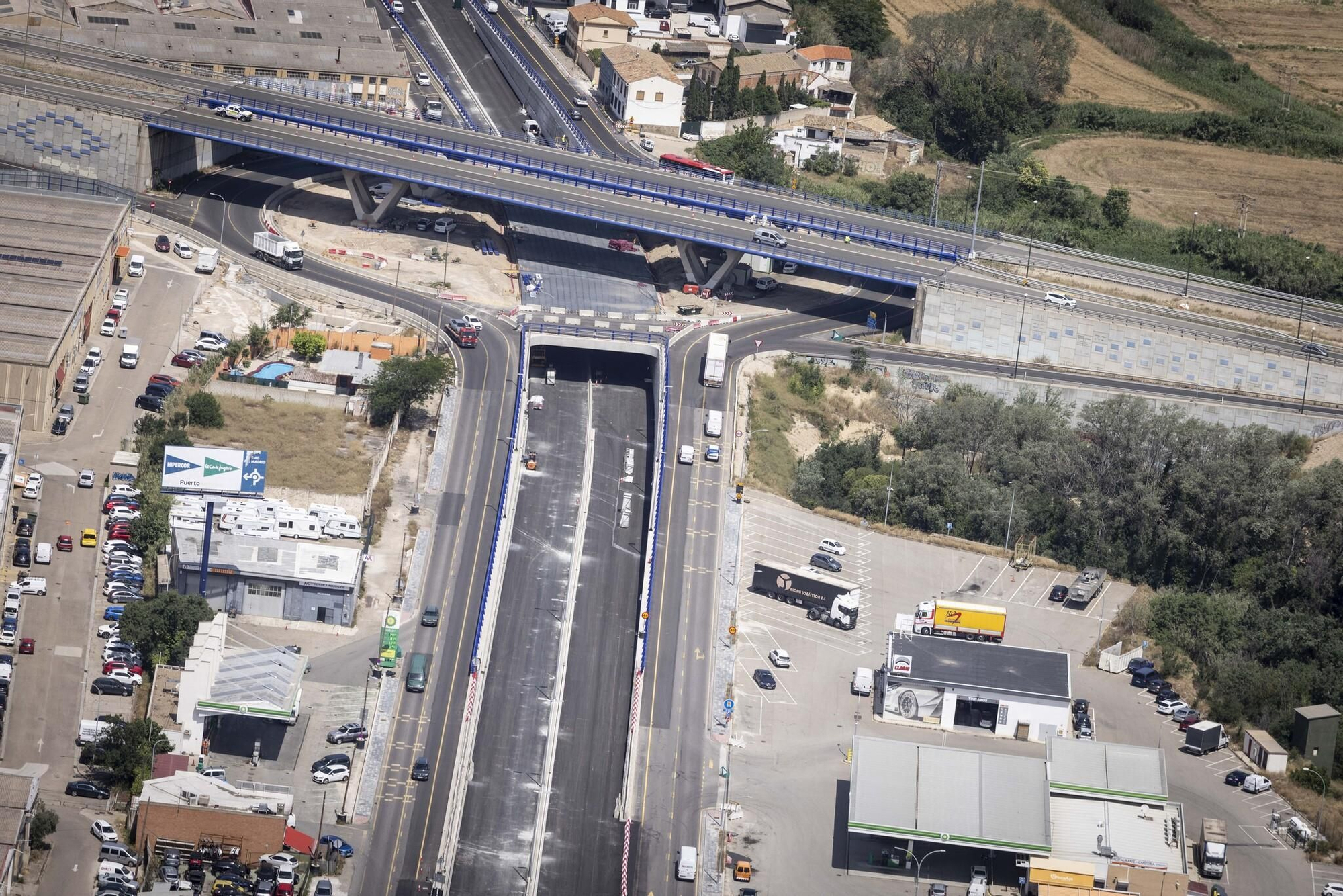 Así se ve Zaragoza desde el helicóptero de la Unidad Aérea de la Policía
