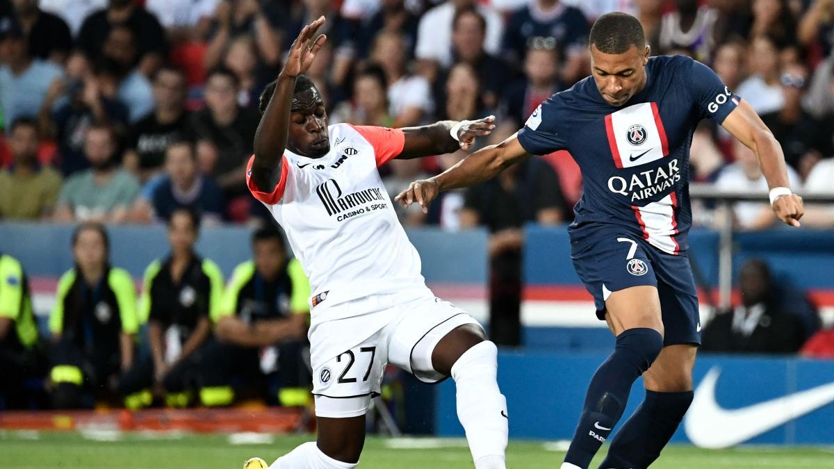Mbappé fue titular ante en Montpellier