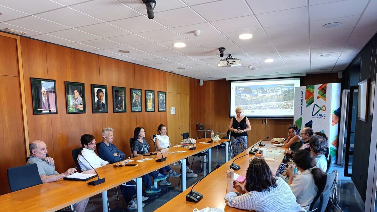 La reunió al Consell Comarcal sobre les ajudes Leader