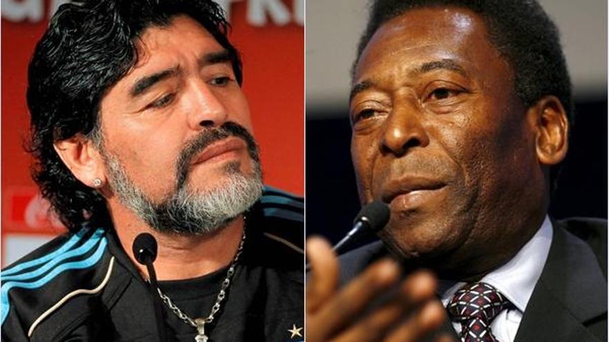 Diego Armando Maradona y Pelé