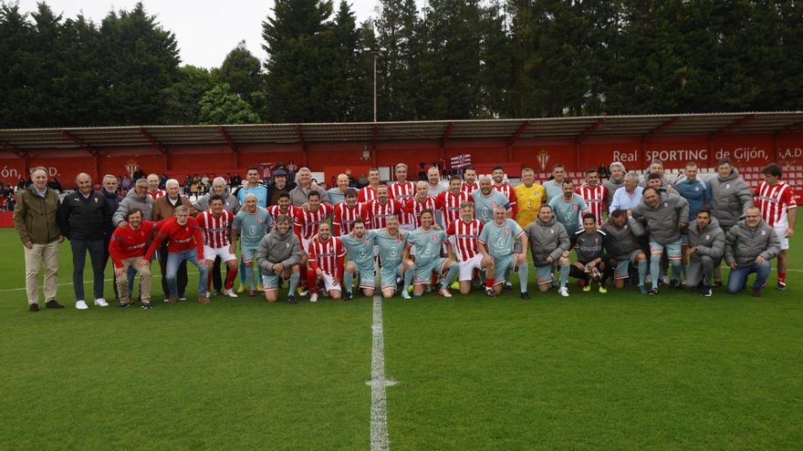 Mareo acoge el partido veteranos del Sporting contra los  veteranos del Atletico de Madrid