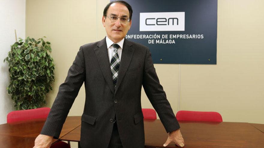 Javier González de Lara, presidente de la Confederación de Empresarios de Andalucía (CEA) y de Málaga (CEM).