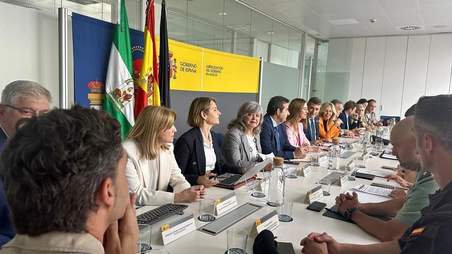 Reunión en Huelva para los preparativos del dispositivo 'Rocío Seguro' 2024.