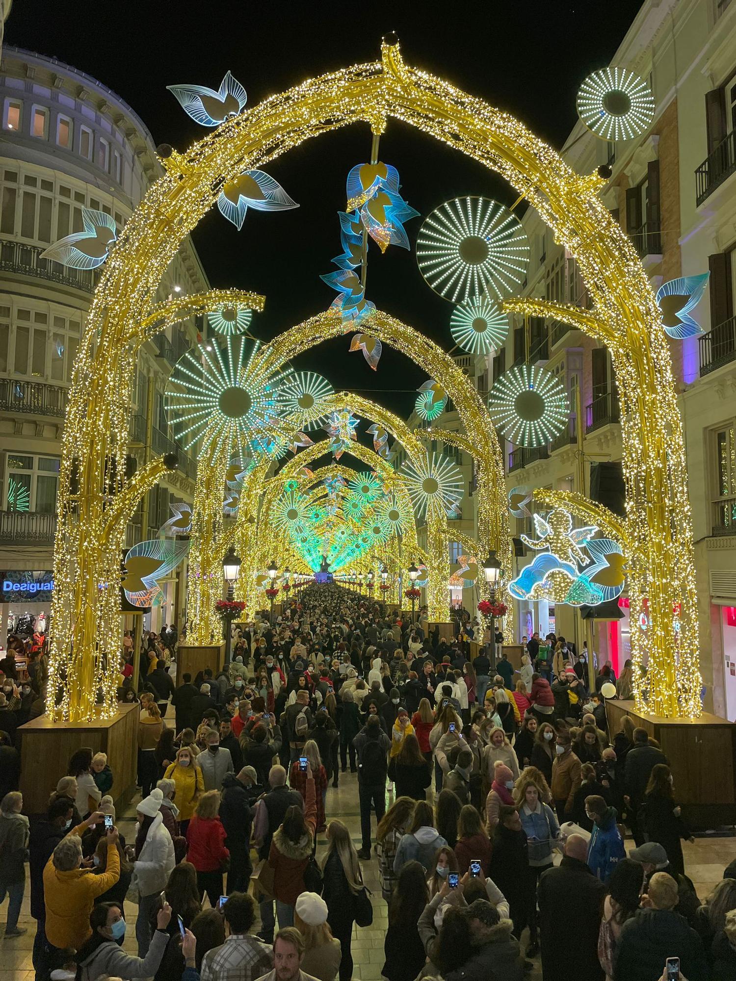 Encendido de las luces de Navidad en Málaga 2021